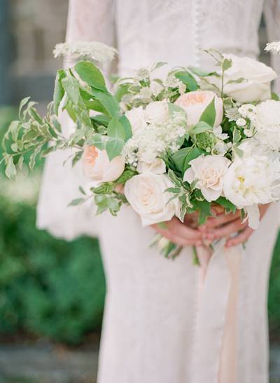 Romantic Wedding Inspiration In Peach And Ivory