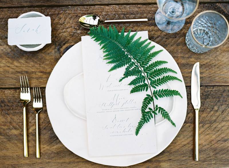 Fern placesetting