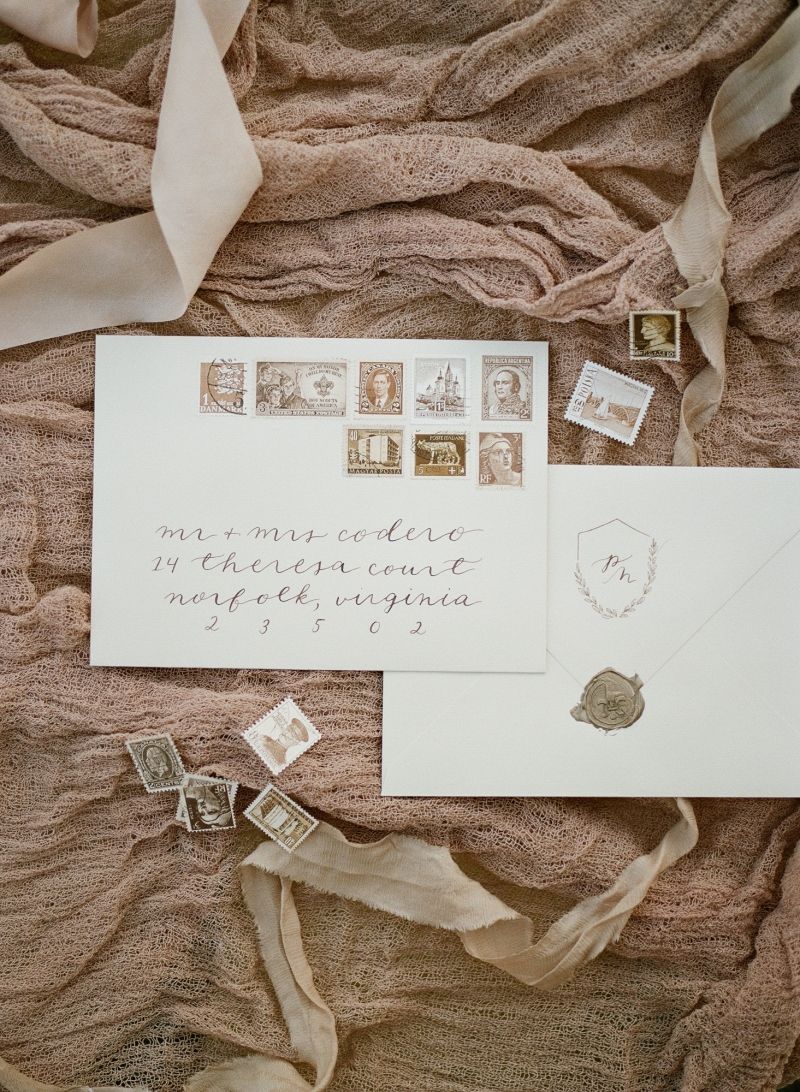 Envelopes with stamps