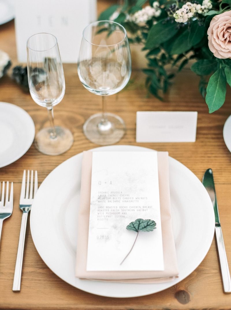 Simple placesetting
