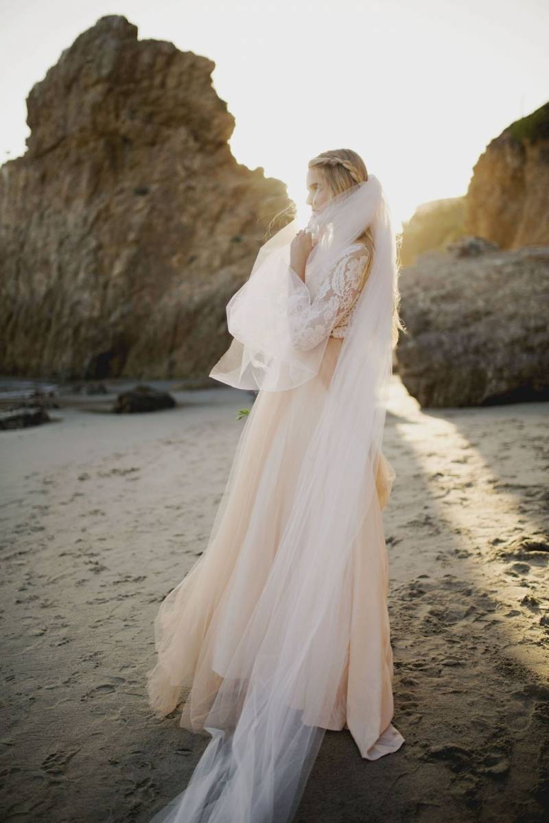 Enzoani | Peach Wedding Dress | Bridal Reflections