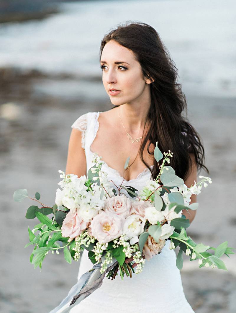 Organic bridal simplicity on the rugged Nova Scotia Coast | Nova Scotia ...