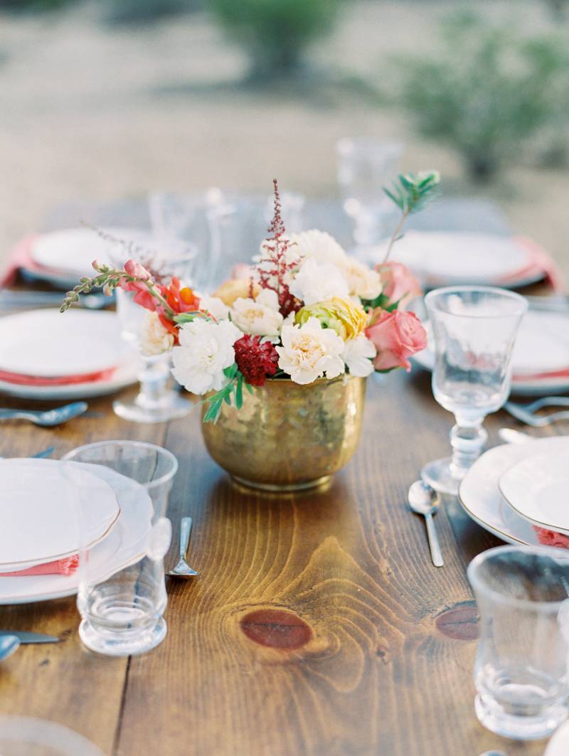 Eclectic bridal beauty in the desert | California Wedding Inspiration