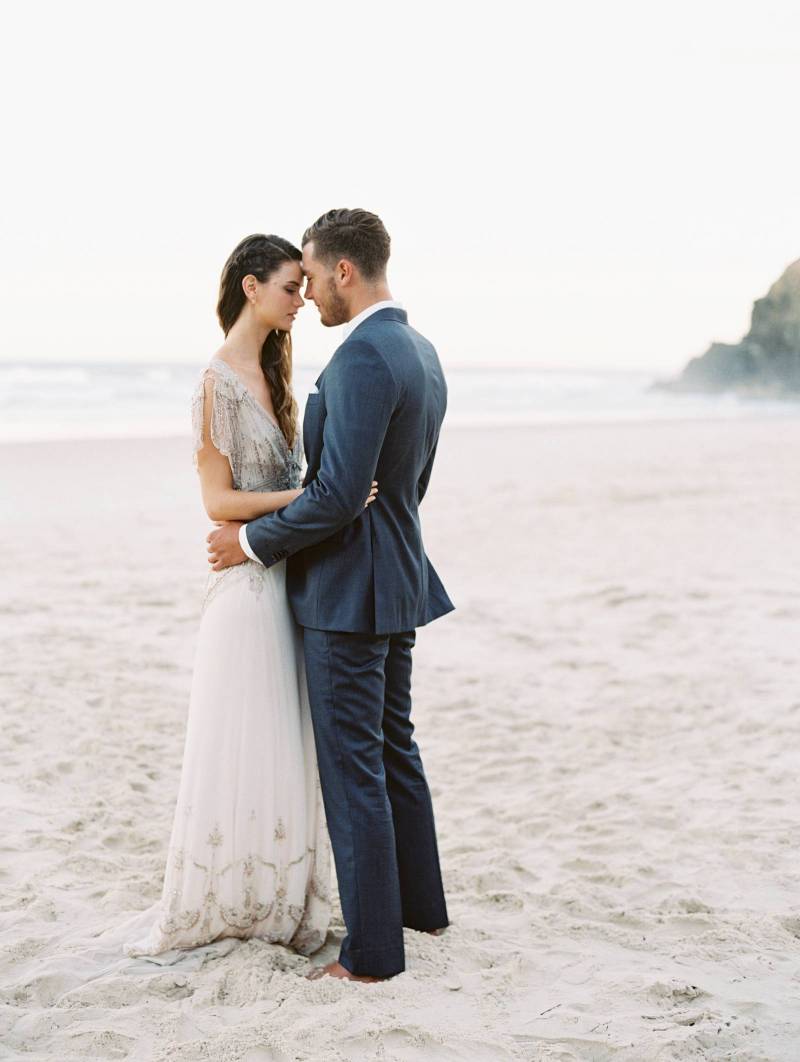 Elegant Natural Beach Wedding Ideas In Moody Tones Australia