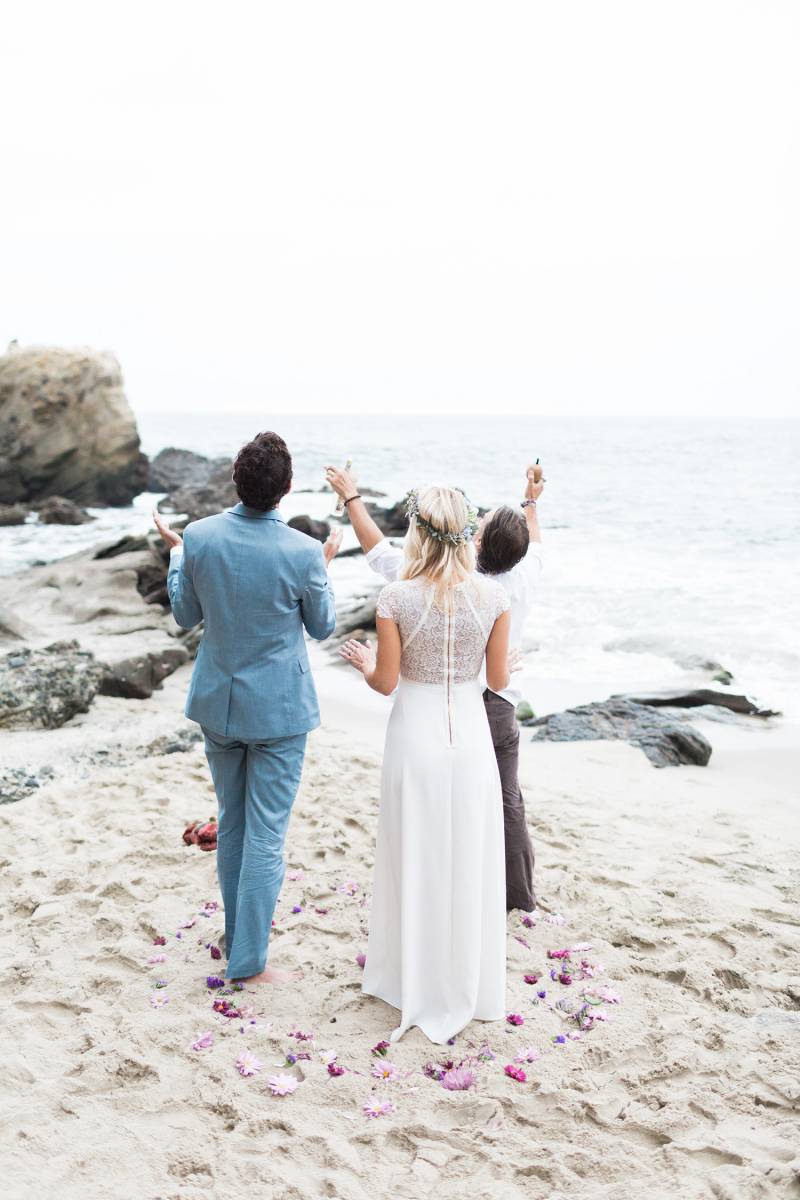 Stormy 10 year Vow Renewal on Laguna beach California 