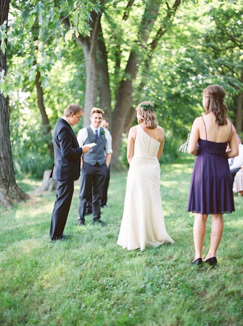 Simple, intimate and intentional lakeside wedding