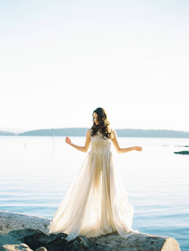 Serene & peaceful bridals on a calm sea | British Columbia Bridal ...