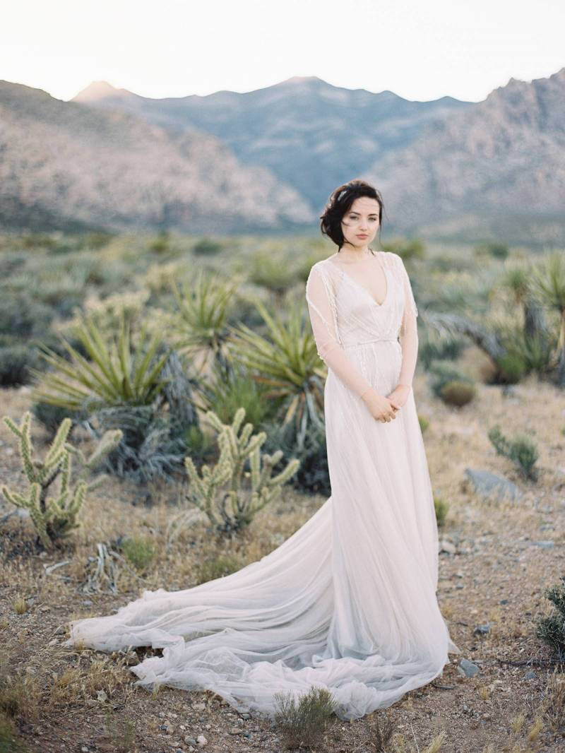 Las Vegas Elopement photos in the desert | Nevada Real Weddings