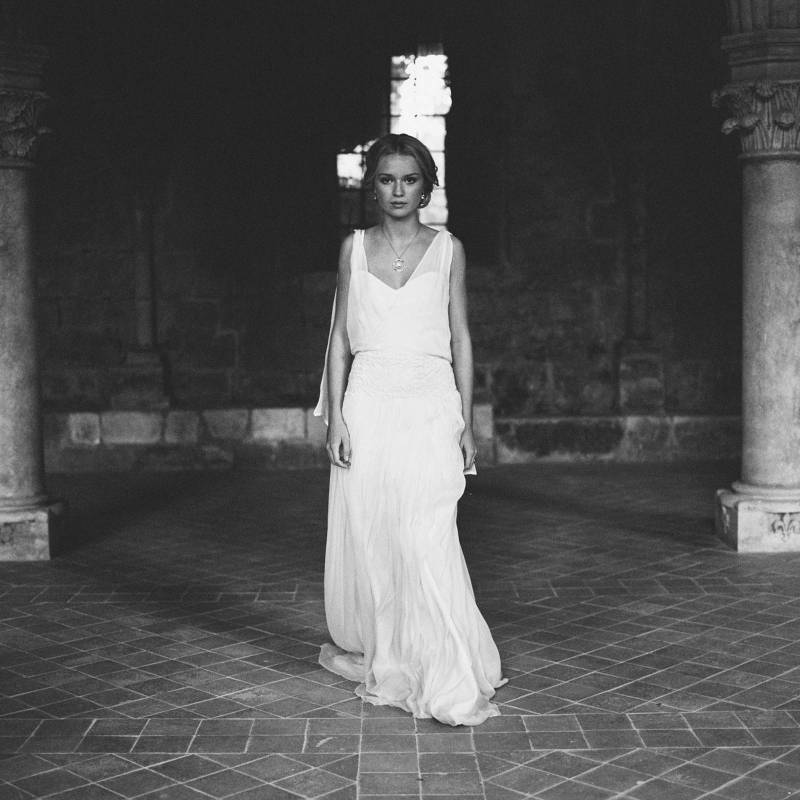 Ethereal & mystical bridal shoot in a French Abbey | Paris Wedding ...