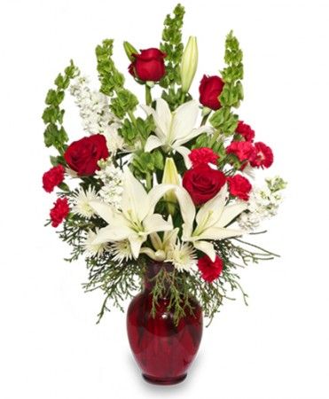 Classical Christmas Bouquet - Christmas Flowers by In Full Bloom Winnipeg