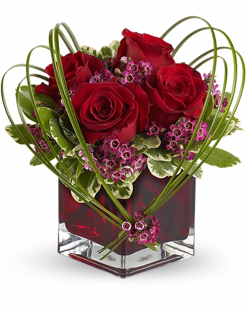 Sweet Thoughts Bouquet With Red Roses - Love & Romance Flowers by In Full Bloom Winnipeg