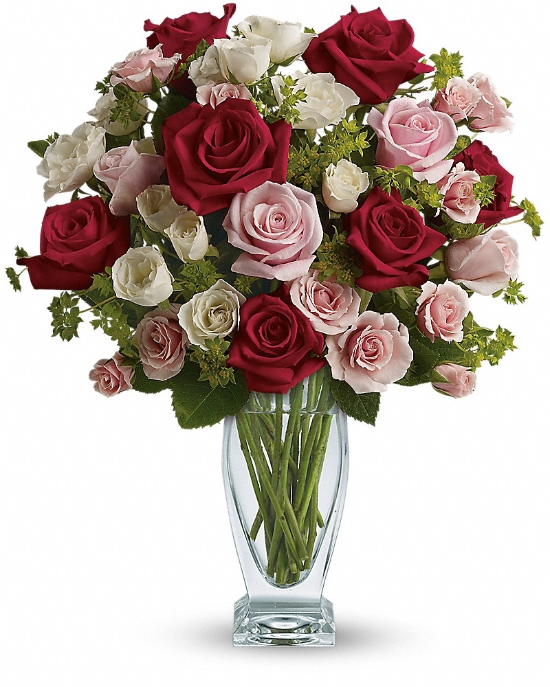 Cupid's Creation With Red Roses Bouquet - Love & Romance Flowers by In Full Bloom Winnipeg
