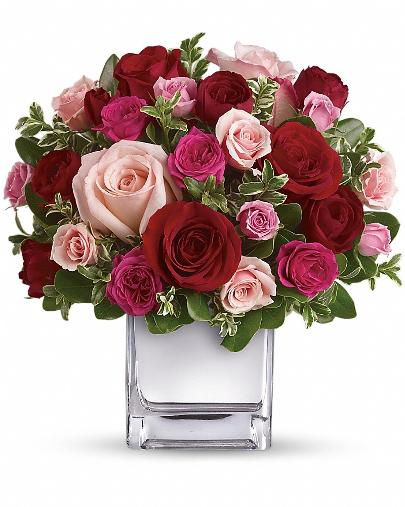 Love Medley Bouquet With Red Roses  - Love & Romance Flowers by In Full Bloom Winnipeg