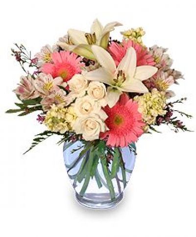 Welcome Baby Girl Bouquet - New Baby Flowers by In Full Bloom Winnipeg