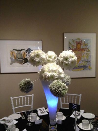Classic White Flowers Buffet  - Winnipeg Flowers by In Full Bloom Winnipeg