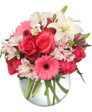 Floral Attraction Vase of Flowers Bouquet - Valentine's Day Flowers by In Full Bloom Winnipeg