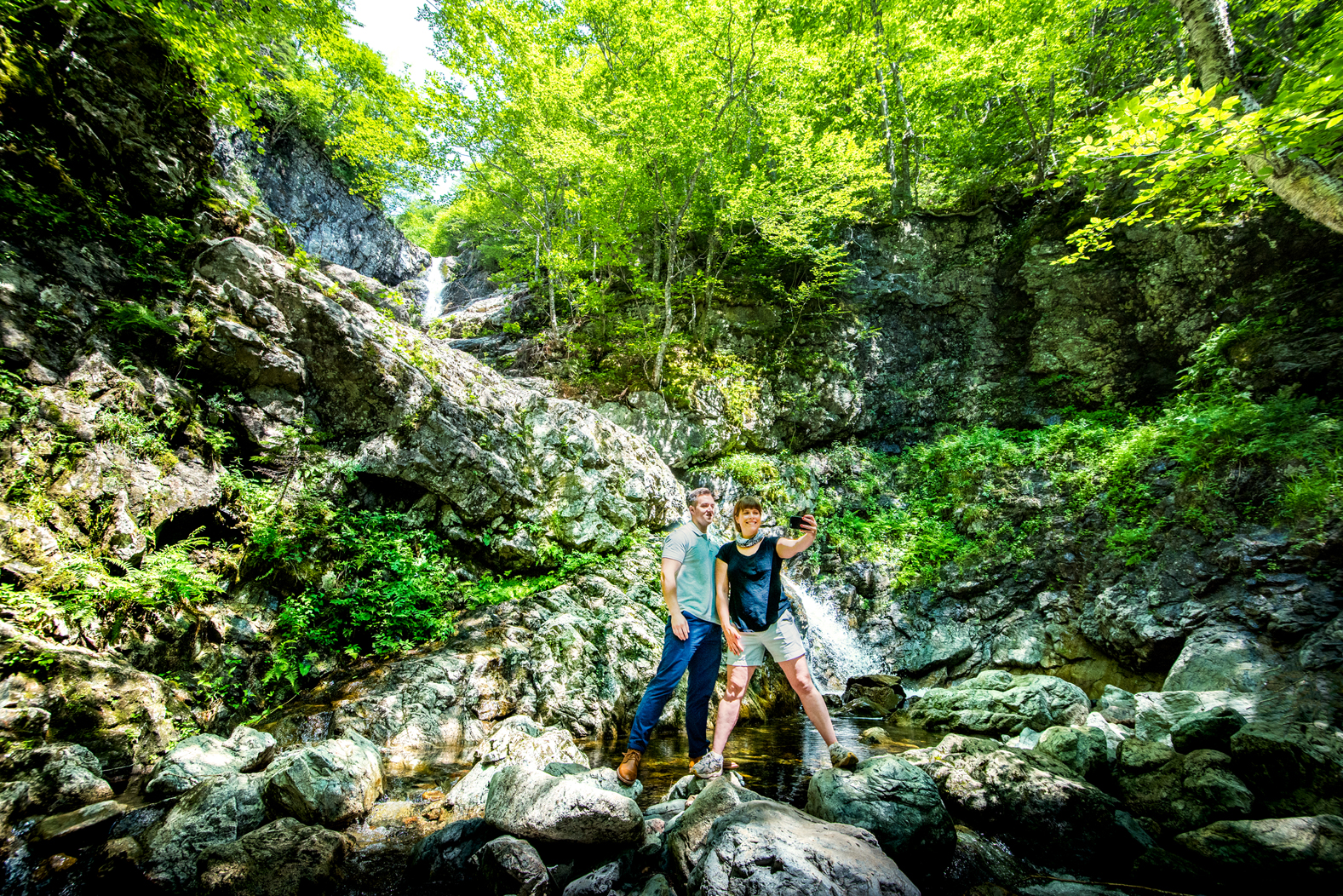 Uisge Ban Falls (Gaelic for white water), Cape Breton