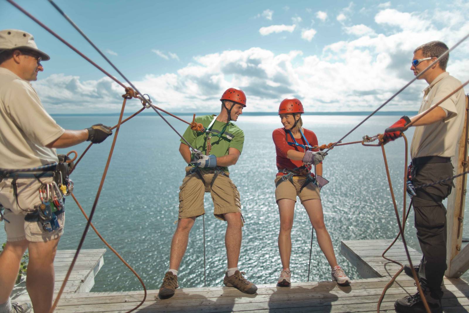 Rappelling, Cape Enrage, Rock Cliffs, Lighthouse