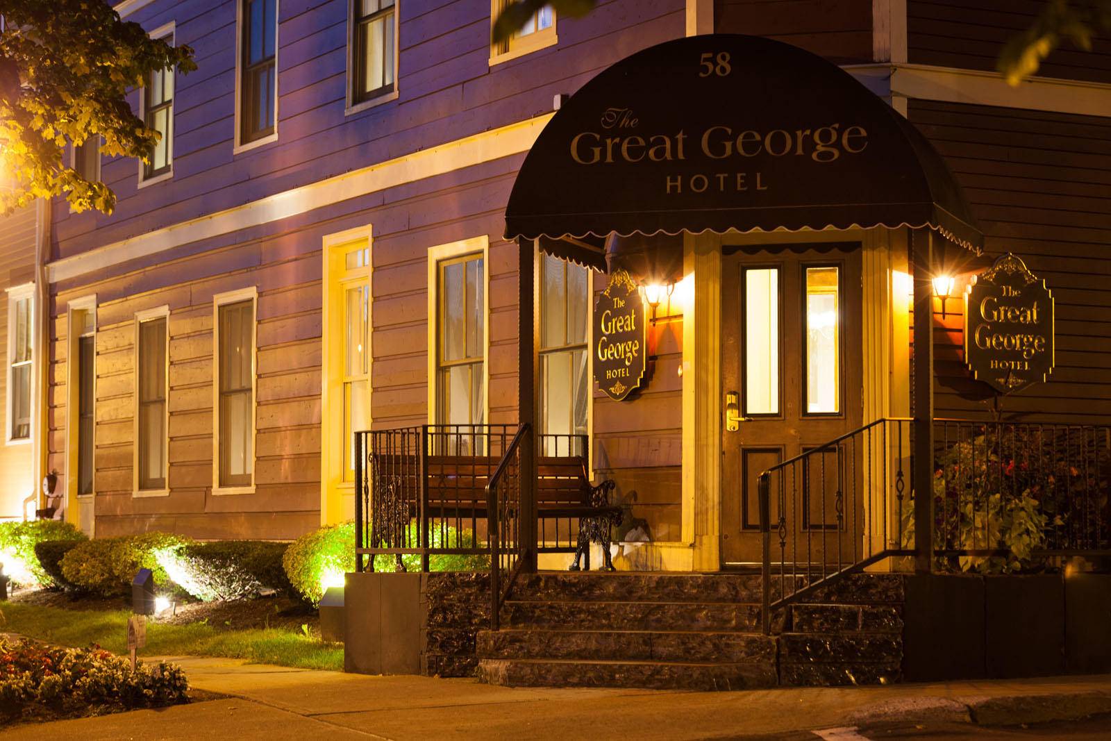 Facade of Great George Hotel