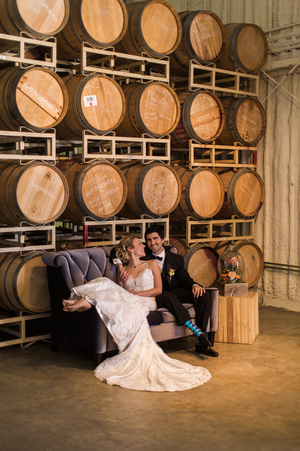 Modern + Industrial Winery Wedding Inspiration