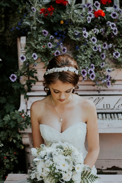 Wildly Gorgeous Gray And White Wedding