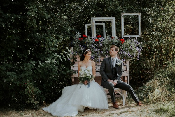 Wildly Gorgeous Gray And White Wedding