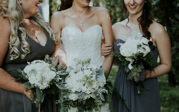 Wildly Gorgeous Gray And White Wedding