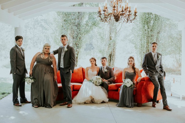Wildly Gorgeous Gray And White Wedding