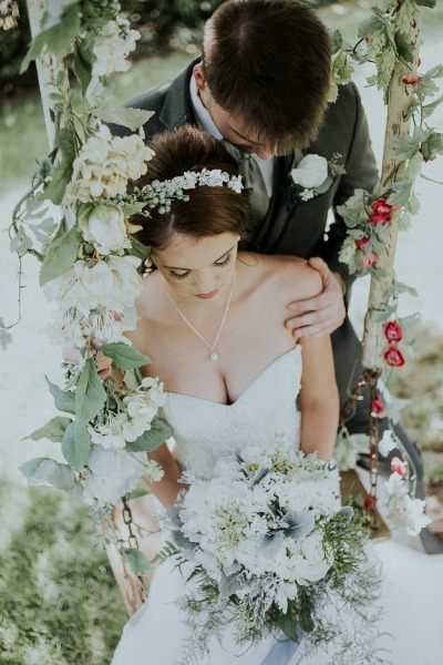 Wildly Gorgeous Gray And White Wedding