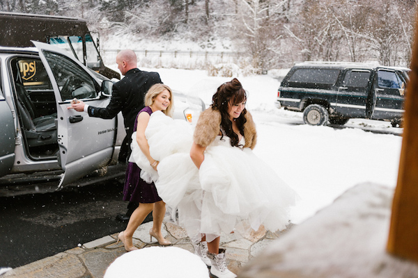 Snowy Winter Wonderland Wedding In Leavenworth