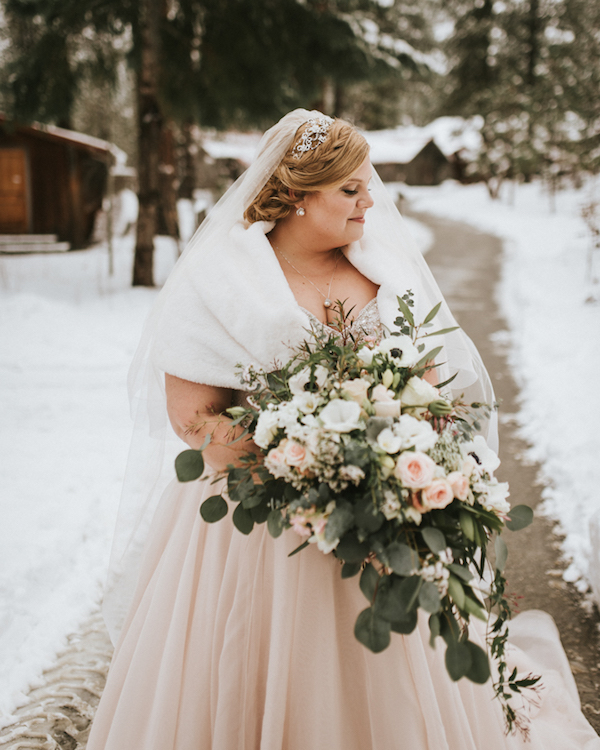Sparkly + Romantic Winter Wedding In The Woods