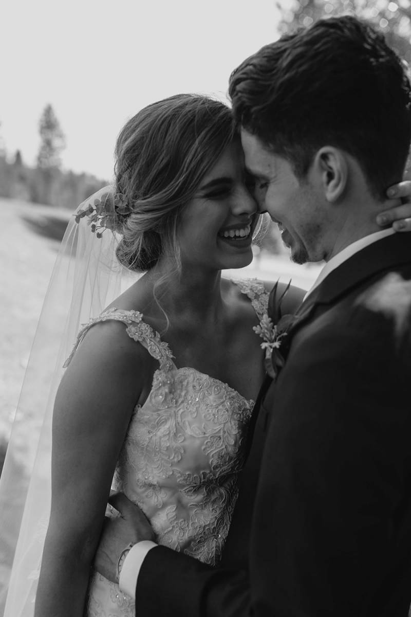 Moody Shades of Blue Wedding Spokane Real Wedding