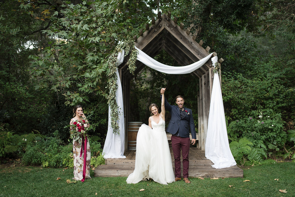 Styled Shoot of Wedding Couple at See Canyon Fruit Ranch