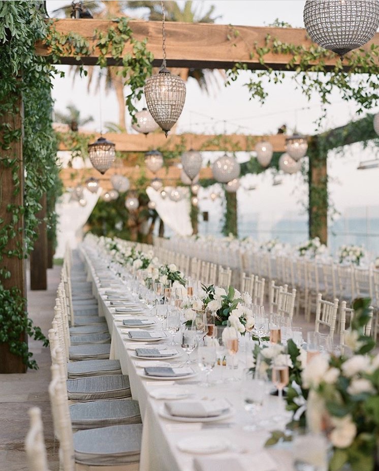 Santa Barbara Wedding table Decoration | The Wedding Standard