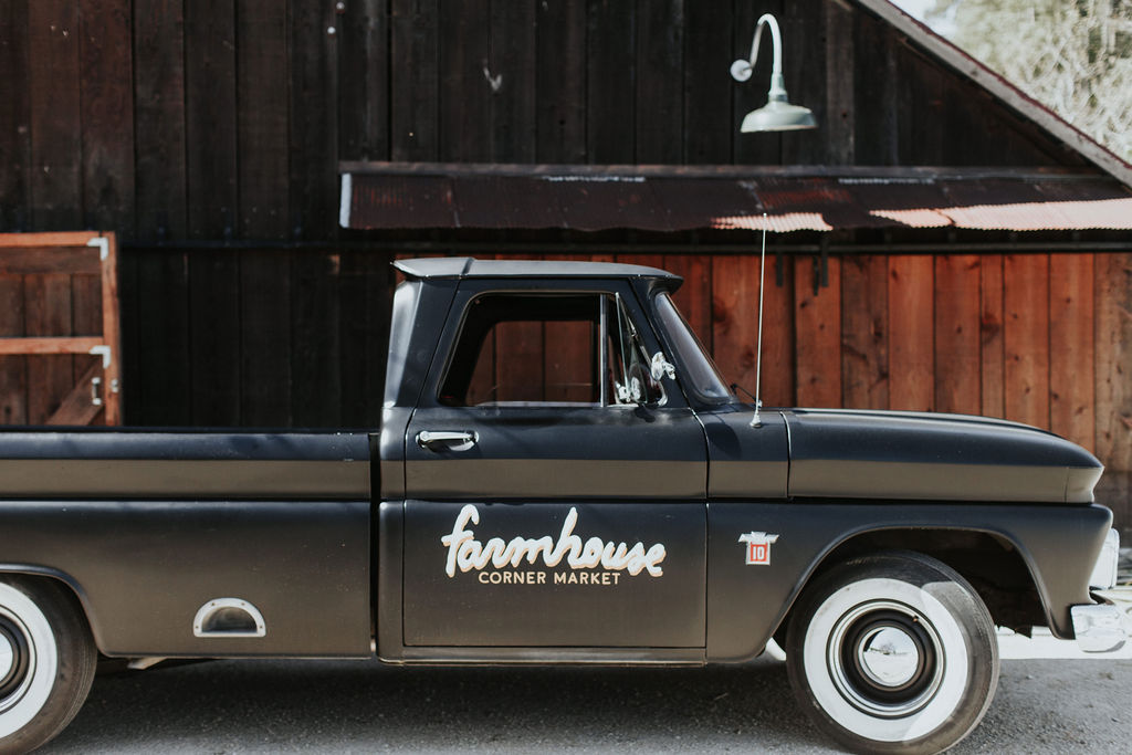 The Car Farmhouse Corner Market Written on it | The Wedding Standard