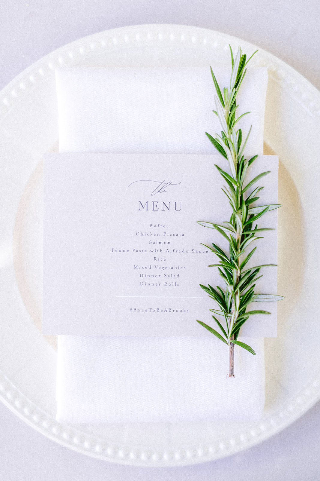menu, plate, stationery