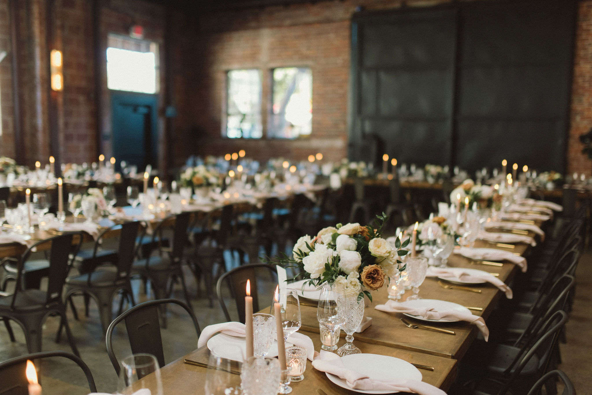 tables, reception, dinner, candle, plate, centerpiece, flowers
