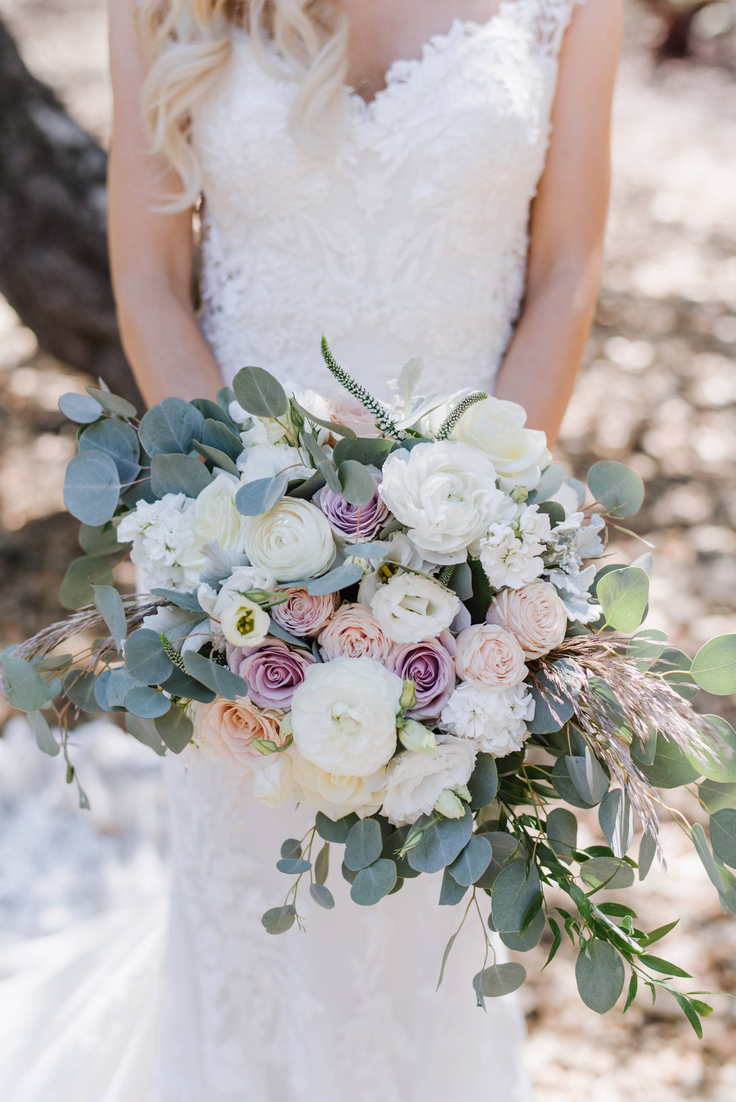 bouquet, bride, flowers, dress