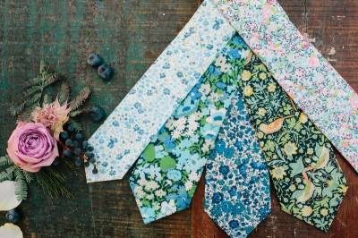 Floral Ties and Bow Ties for Groom from Stag Handmade | TWS