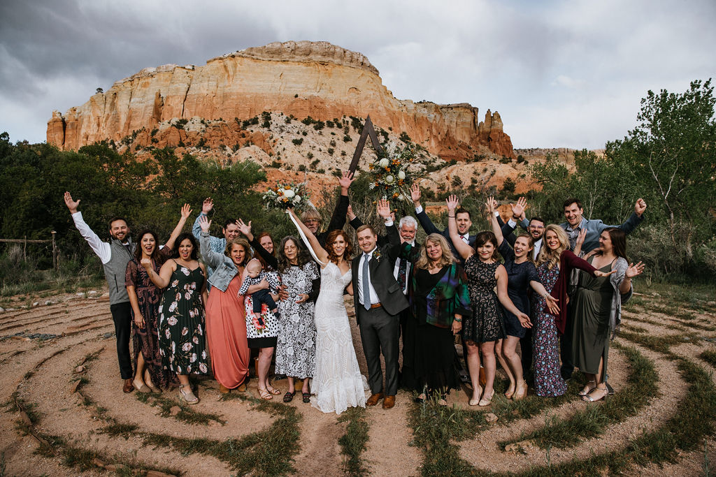 Mystical Wedding Ceremony at The Labyrinth at Ghost Ranch | Abiquiu ...