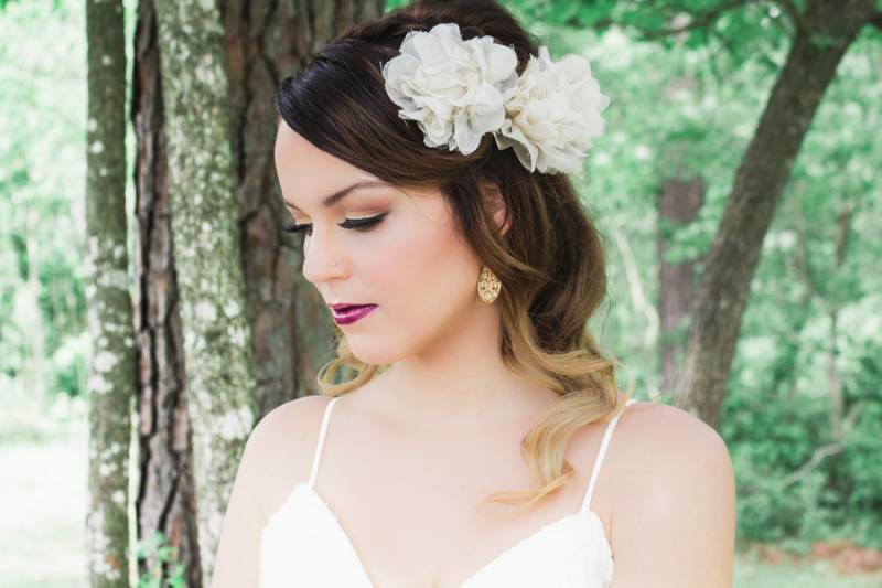 Organic bridal hair and makeup