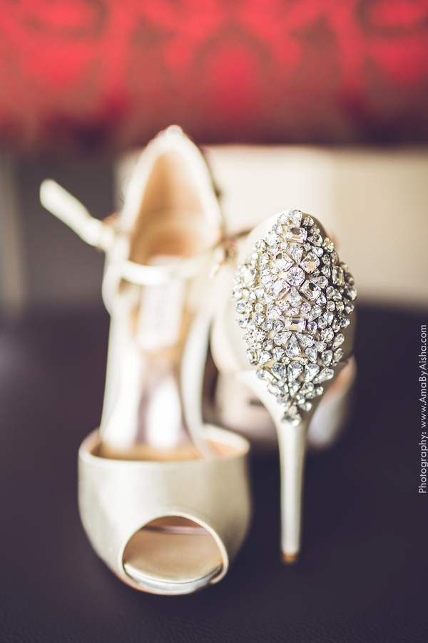Cream wedding shoes