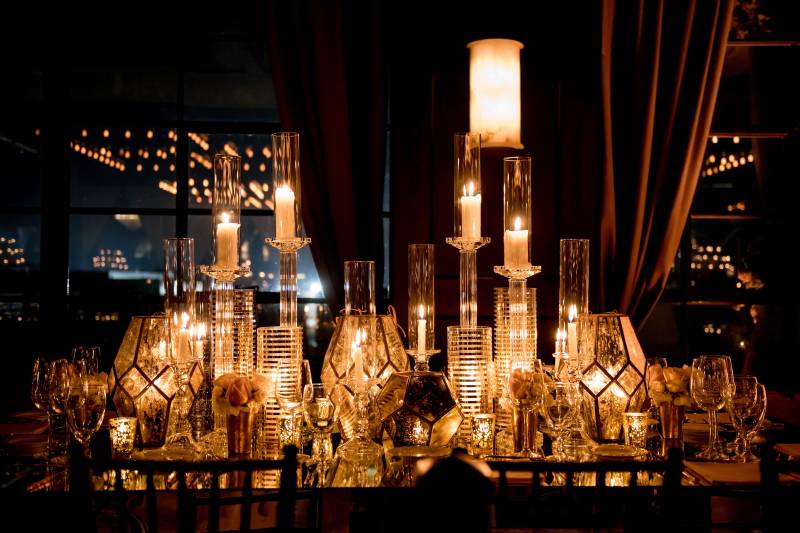 Beautiful candlelit table