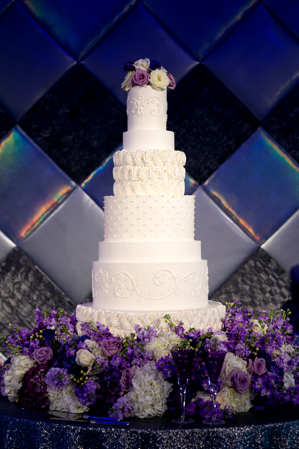 7-tier buttercream wedding cake