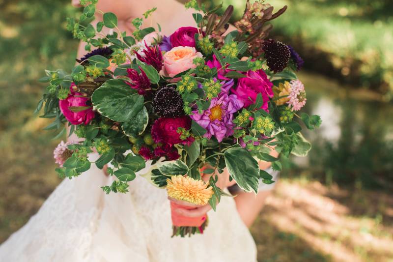 Multi-color wedding bouquet