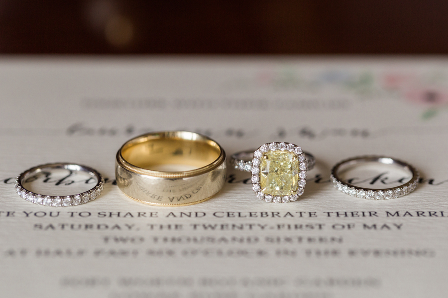 Gorgeous yellow-stone engagement ring