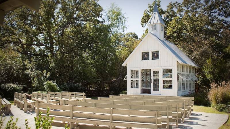 college station wedding - outdoor chapel