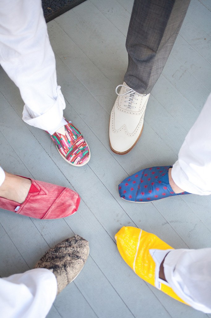 Colorful and Playful Groomsmen Shoes