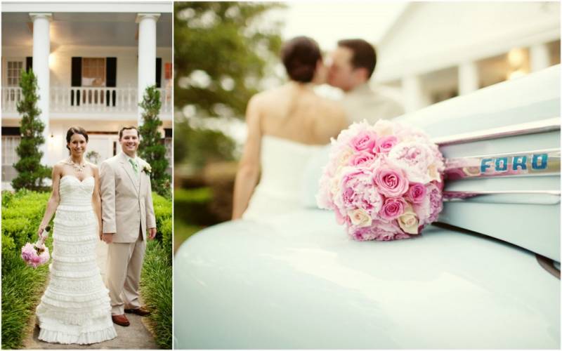 round wedding bouquet