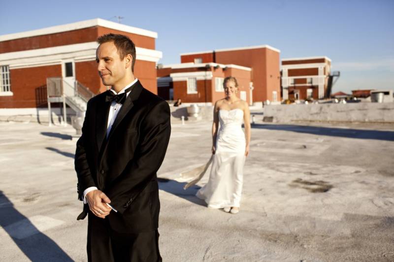 Bride and Groom first look